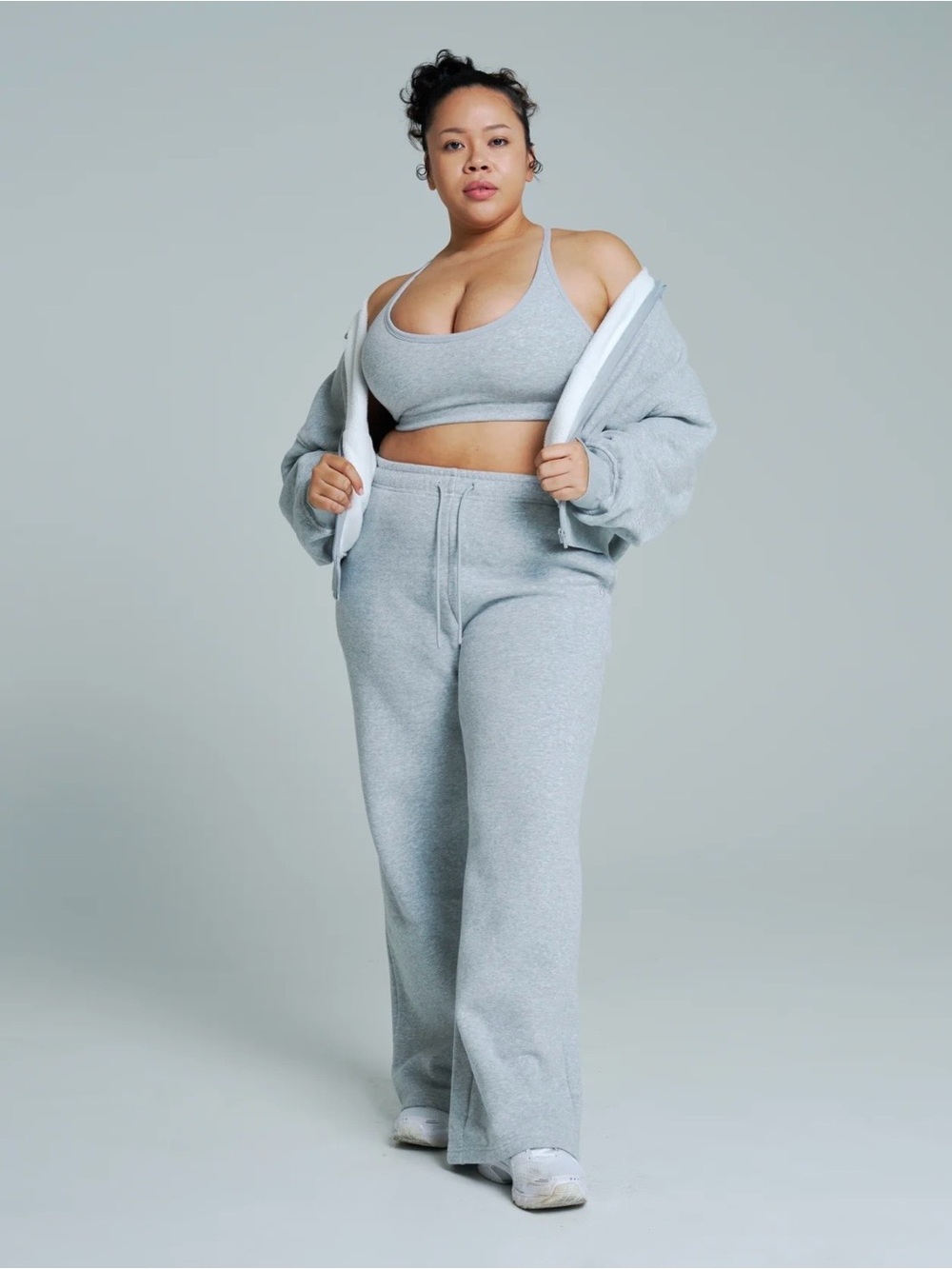 Buffbunny Plush Fleece Straight Leg Sweat Pant Short - Large